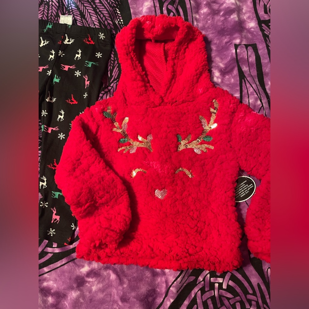 Toddlers fleecy top and leggings